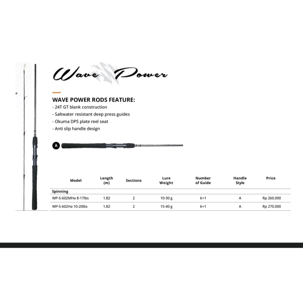 Joran Okuma Wave Power 602 MHa 8-17Lb | 602 Ma 10-20Lb