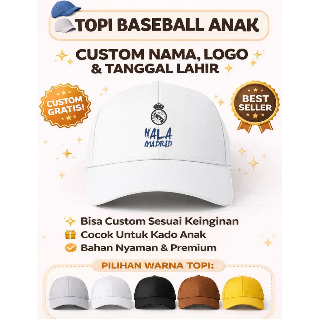 TOPI ANAK REAL MADRID