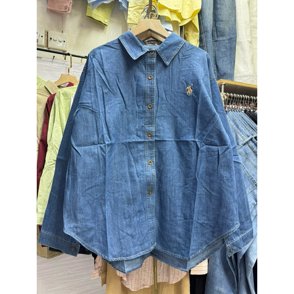 KEMEJA JEANS IMPORT WANITA