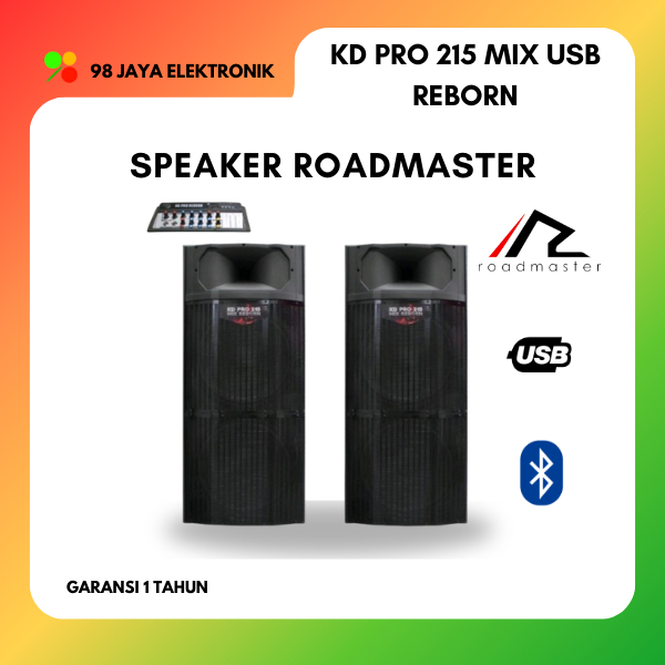 Roadmaster KD PRO 215 MIX USB BT REBORN GARANSI RESMI