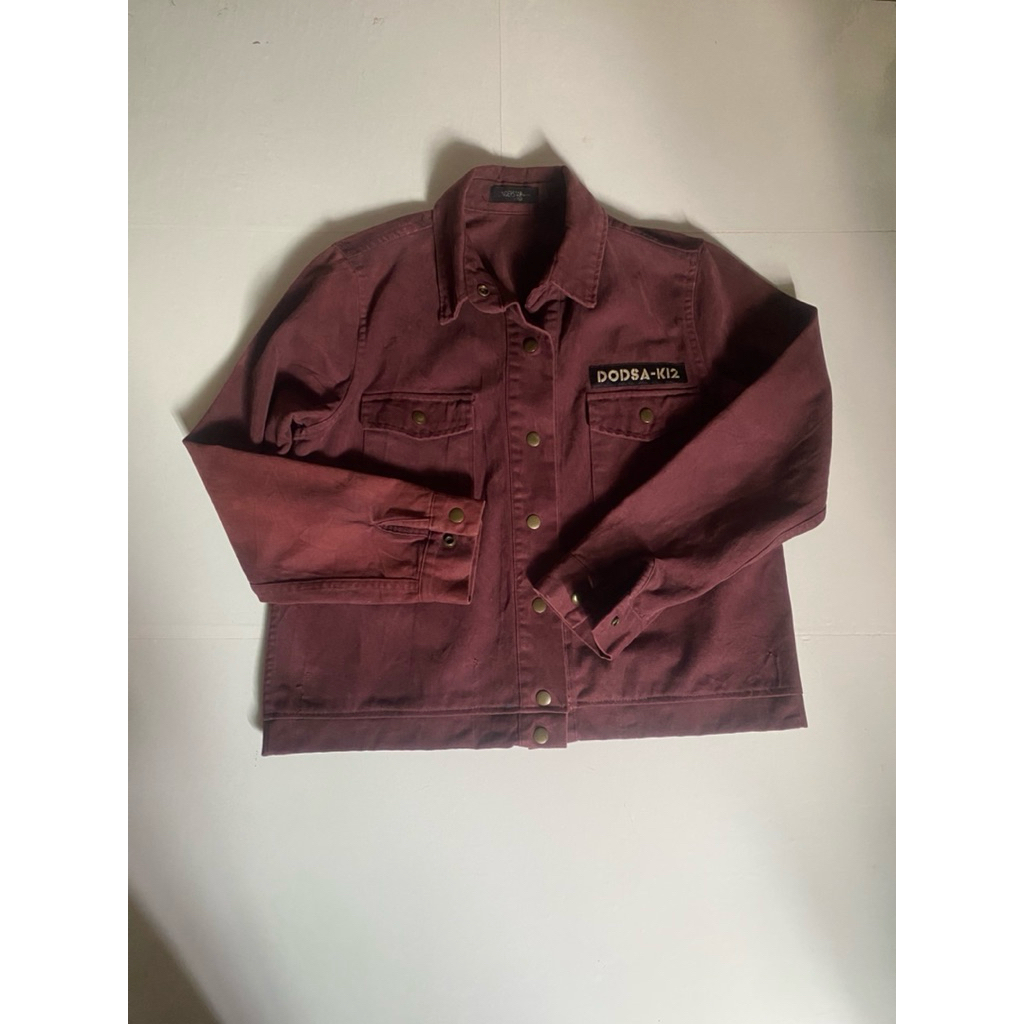 work jacket levis army maroon collor