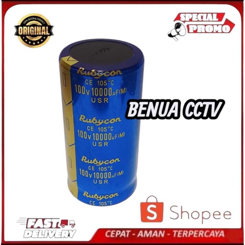 Elco 10000Uf 100V Rubycon Biru Original