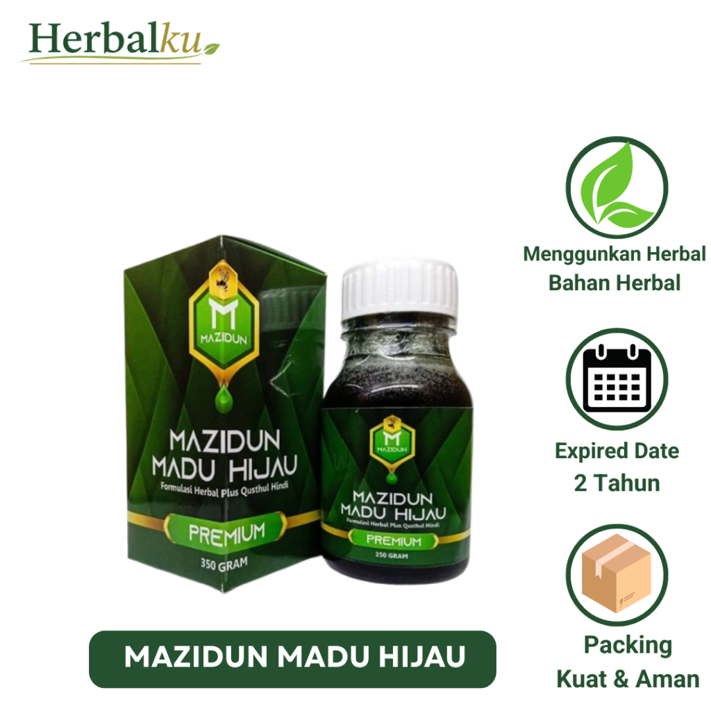 Mazidun Madu Hijau Herbal Lambung, Gerd, Maag Plus Qusthul Hindi 350 gr