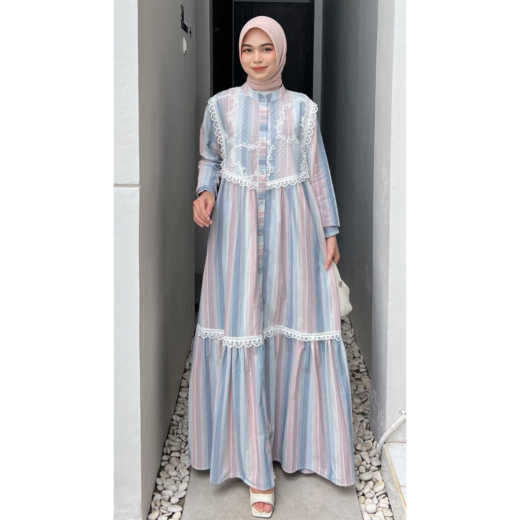 Naya Dress Athayaa Daily Gamis Triset Wanita Original | Gamis Wanita | Gamis