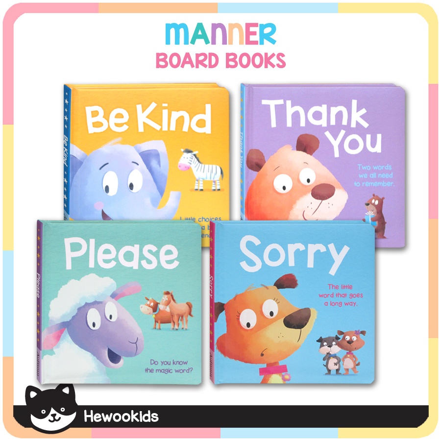 Magic Words & Good Characters Board Books (Sorry, Please, Thank You, Share, Be Kind) [Autumn]
