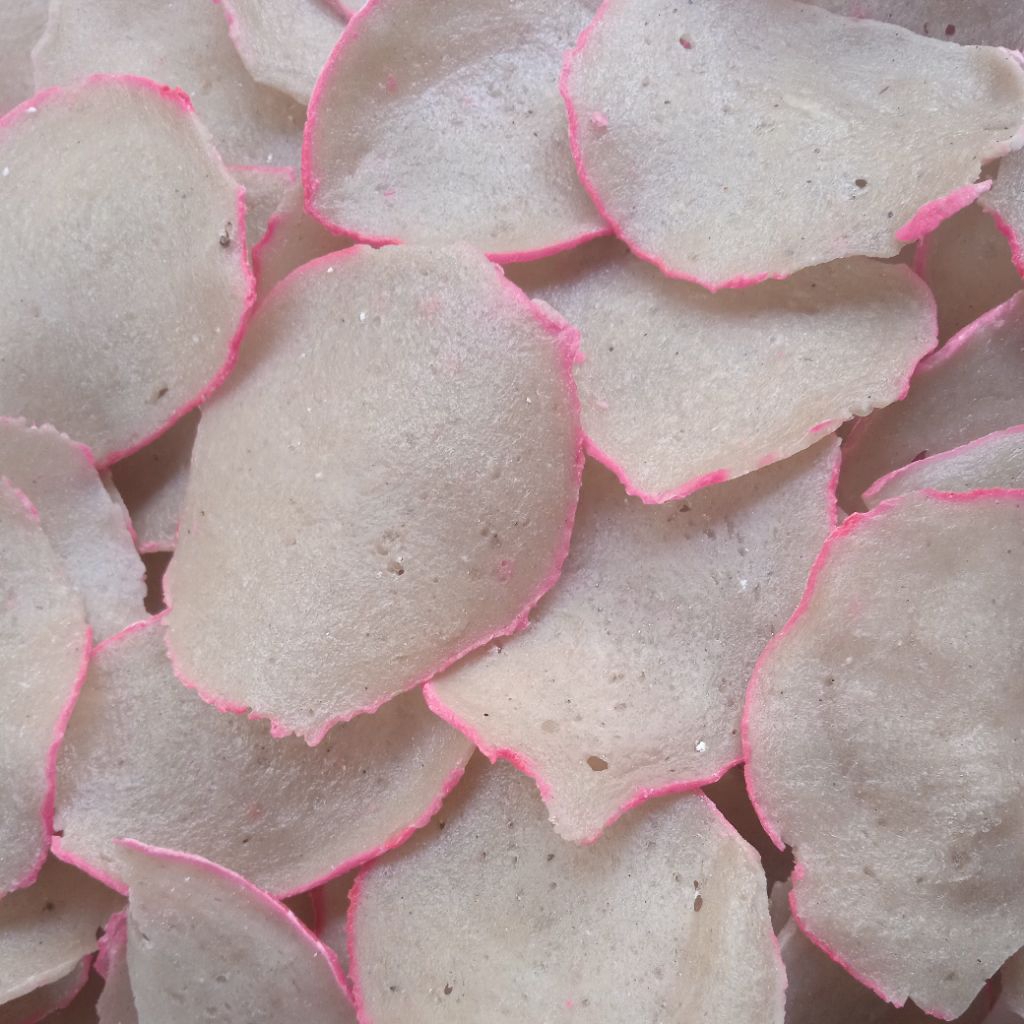 Kerupuk Upil Mentah 1kg Rasa gurih | Kerupuk Mentah gurih Bisa Goreng Pasir / Minyak