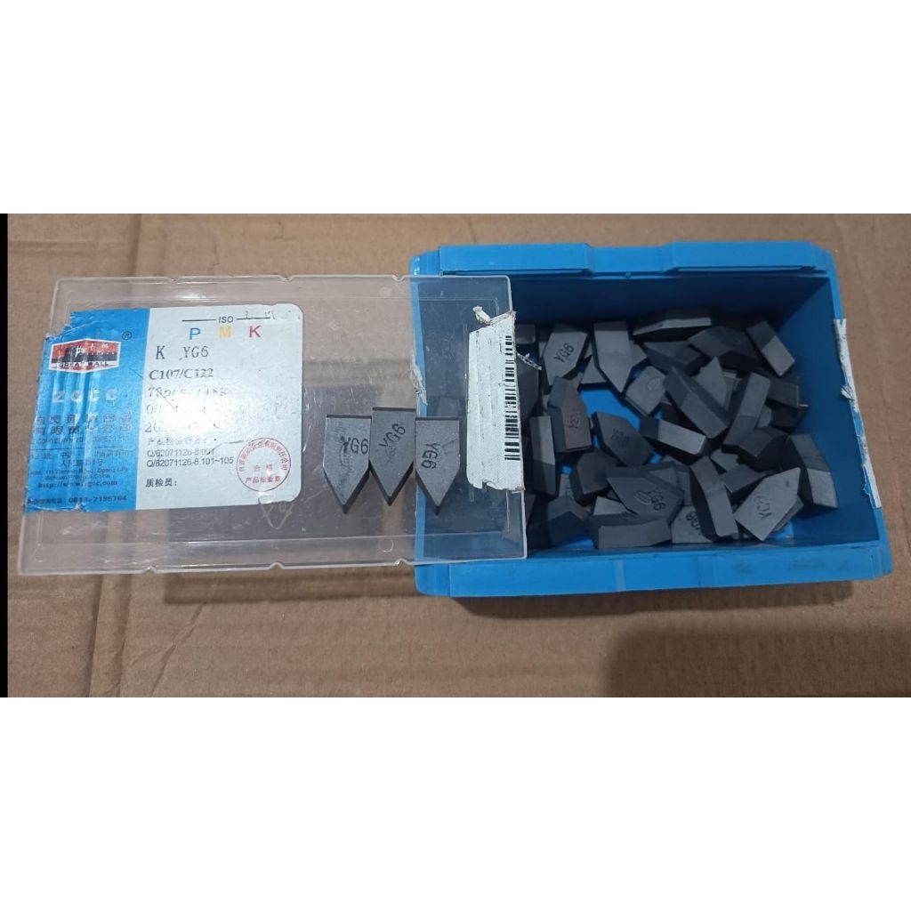 Mata intan Widia ZGCC ROHA YG6 C125 12mm C122 10mm C120 8mm C116 6mm pahat bubut besi baja