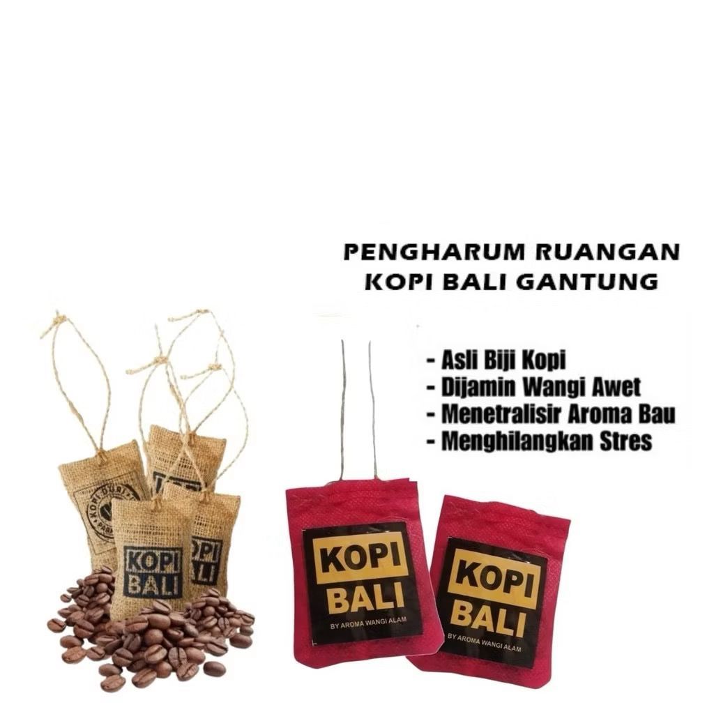 Parfum Kopi Bali Mobil / Pengharum Ruangan Kopi Bali Sachet murah