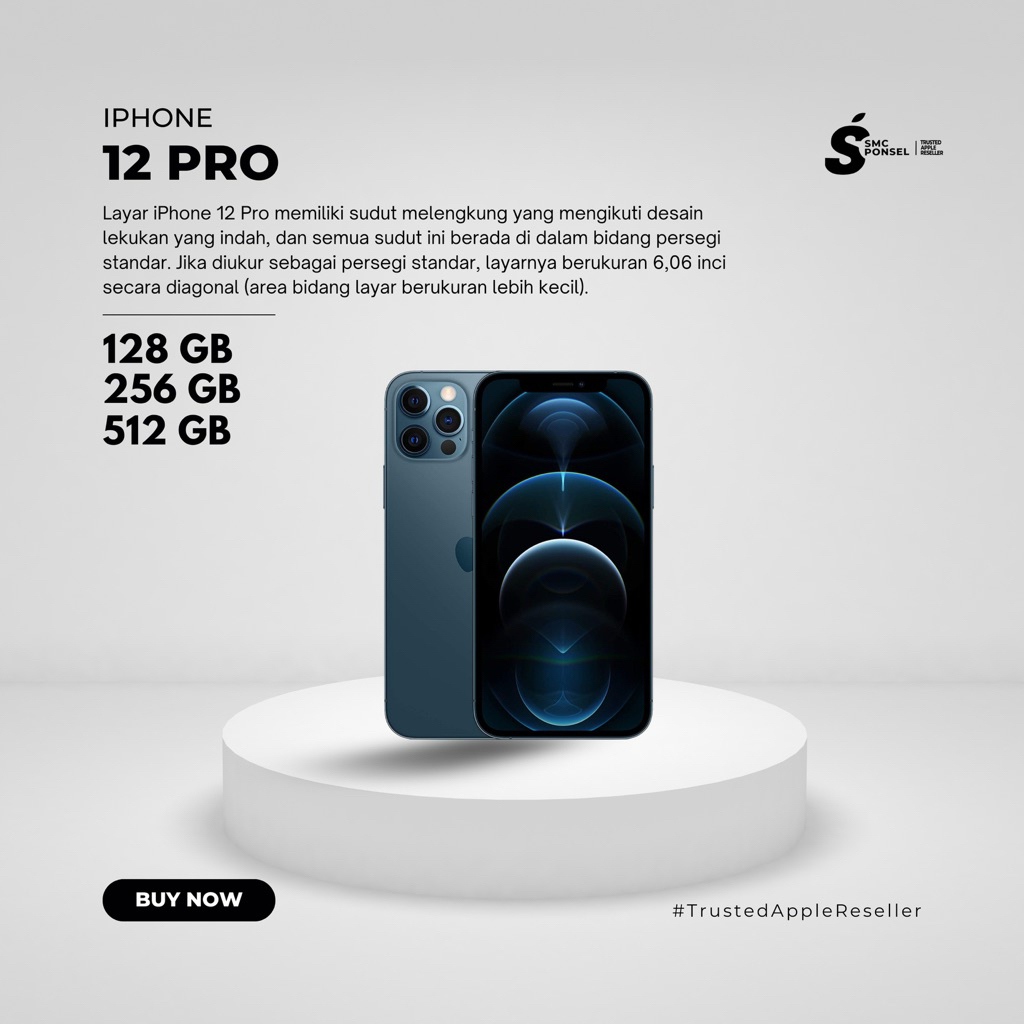 IPHONE 12 PRO 128GB, 256GB SECCOND RESMI IPHONE MURAH IPHONE BERKUALITAS