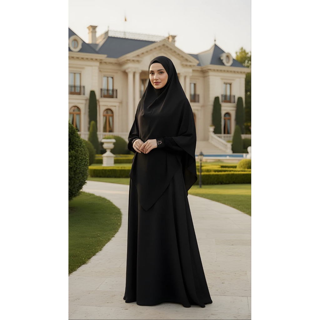 Gamis Rayya Set French Khimar By Ani Syari