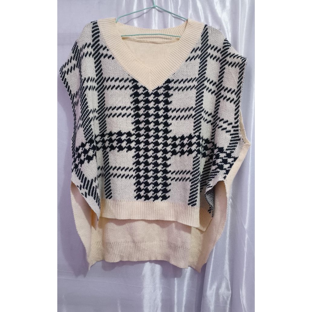 preloved baju atasan rompi vest rajut wanita