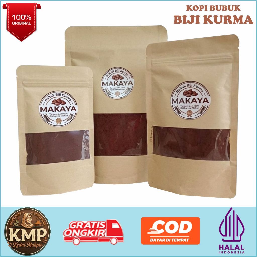 Kopi Bubuk Biji Kurma MAKAYA Asli 100% Bubuk Biji Kurma ORIGINAL Minuman Herbal Berkhasiat