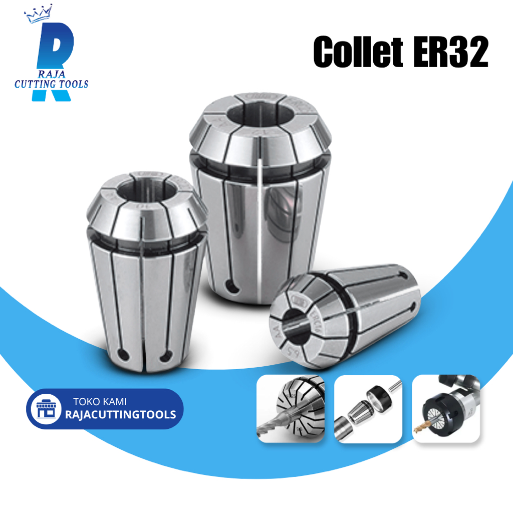 Collet ER32 Arbor Milling Tipe ER32 - Collet Milling Tipe ER32 Chuck Ukuran 2mm sampai 20mm