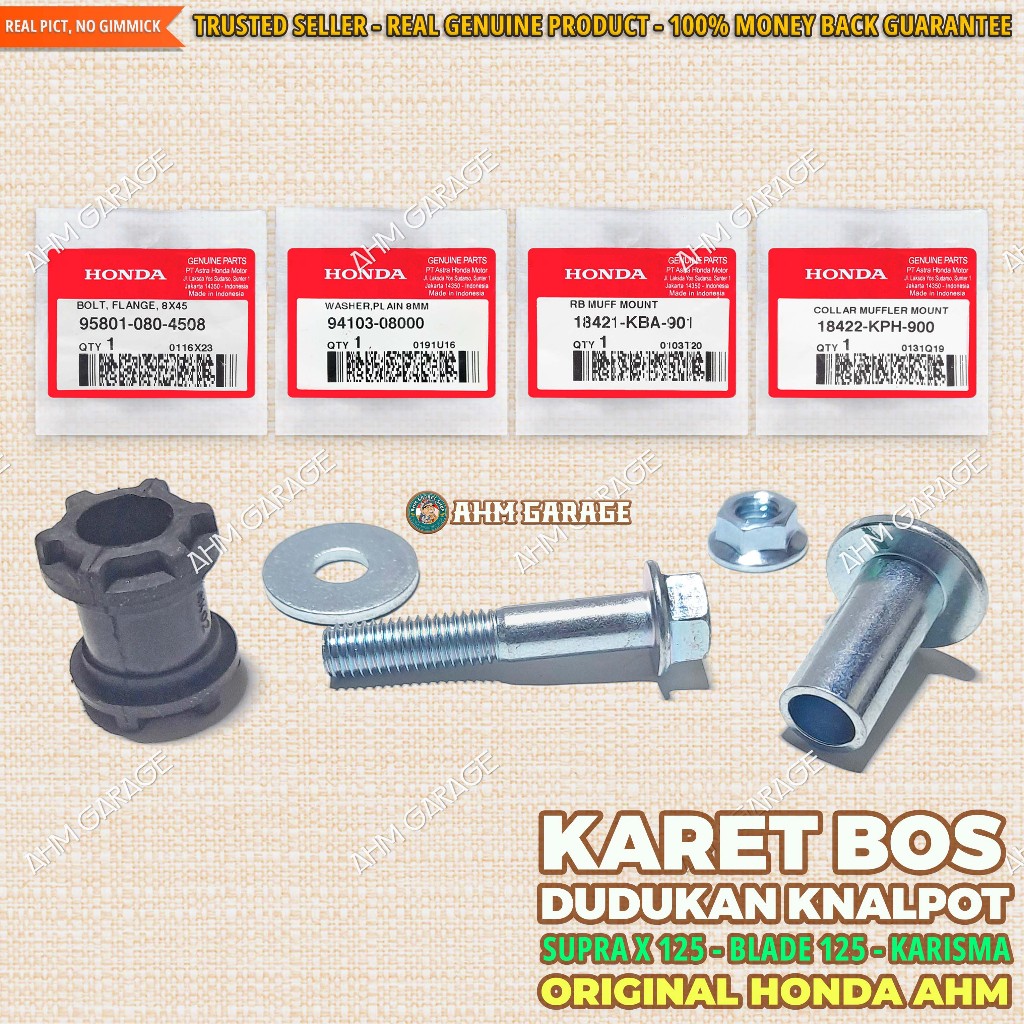 Karet Dudukan Knalpot Supra X 125 2007 - 2014 Bos Dudukan Knalpot Supra X 125 FI Karisma Kirana Blad