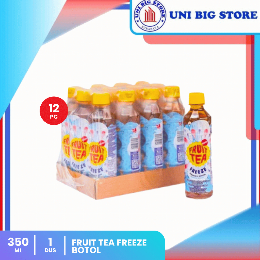 Sosro Fruit Tea Freeze Bottle 350 ml x 12 pcs DUS Teh Stroberi Anggur