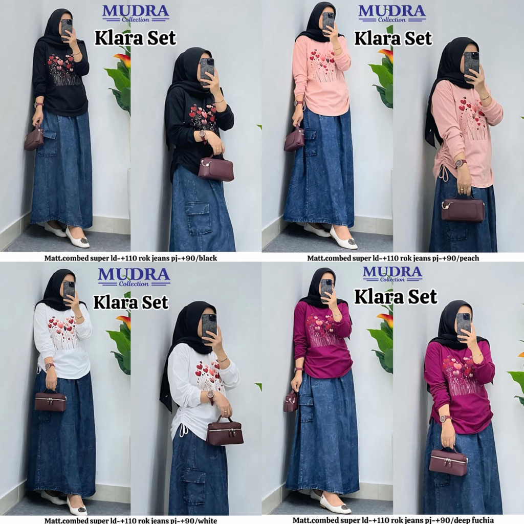 Klara Set Rok Setelan Rok Wanita by Mudra