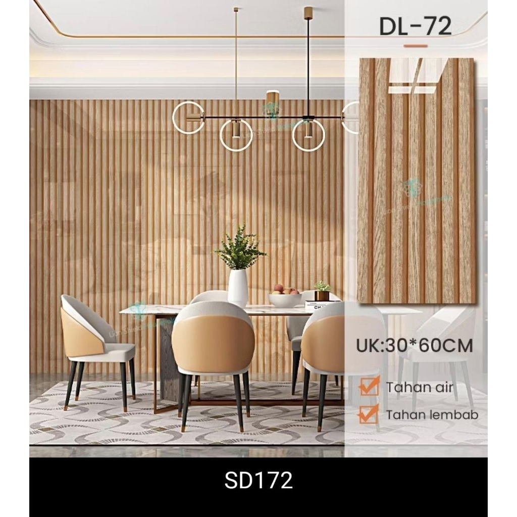 Wallpaper dinding Vinyl Marble 30 x 60 cm/ Vinyl Marbel Granit /Stiker Keramik WaterproofMotif : DL1