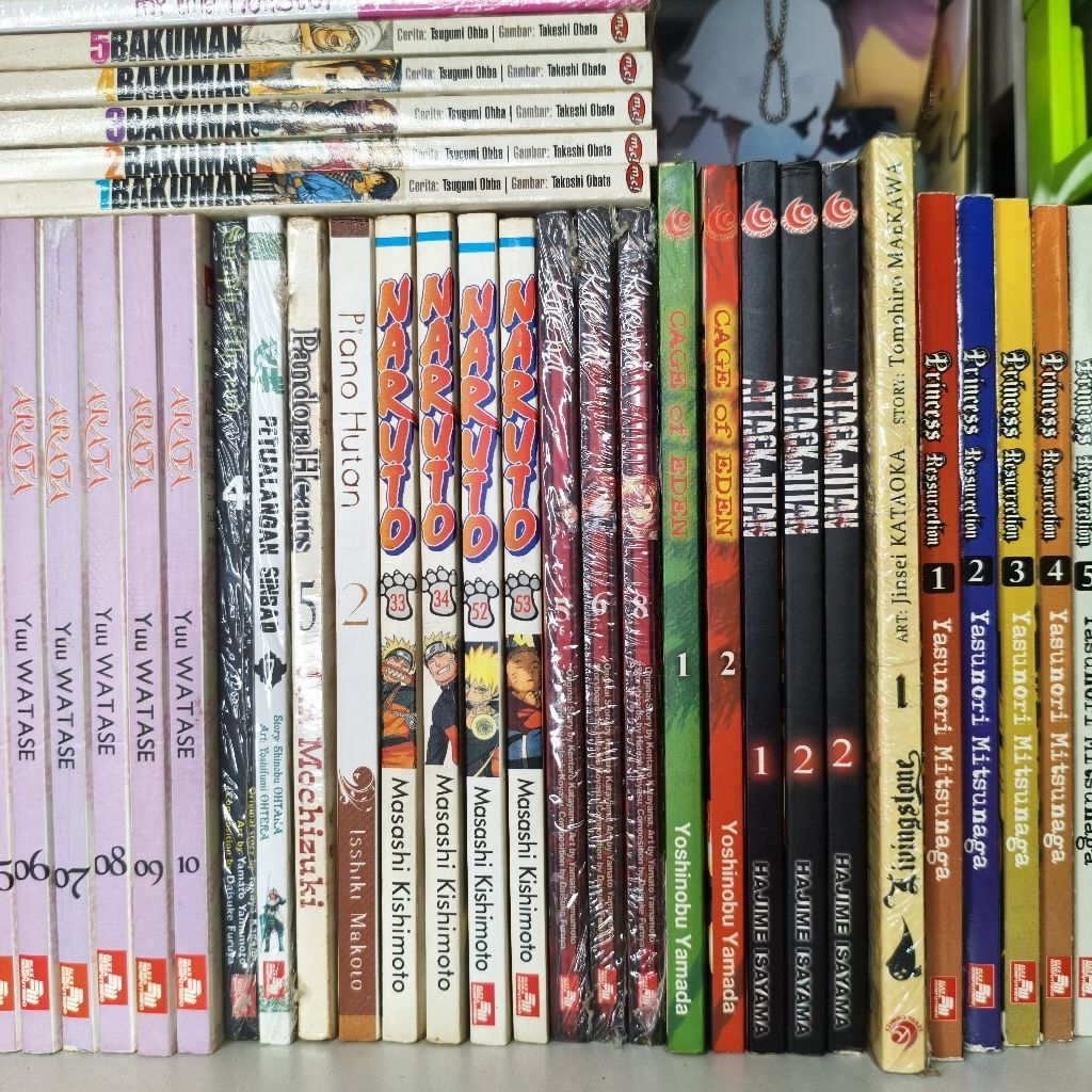 Komik Satuan/Cabutan Attack on Titan, Kurenai, Petualangan Sinbad, Piano Hutan, Seraph of the End, C
