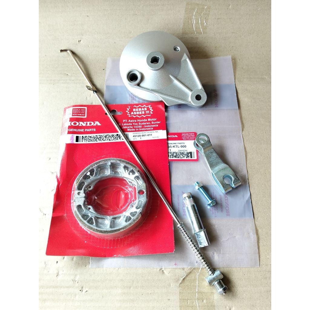 PAKET KOMPLIT 6 AITEM PANEL REM / TUTUP TROMOL HONDA SUPRA FIT NEW REVO