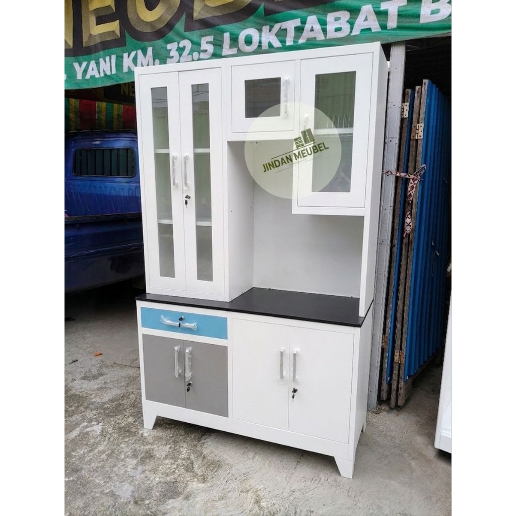 kichen set / lemari dapur bahan plat besi