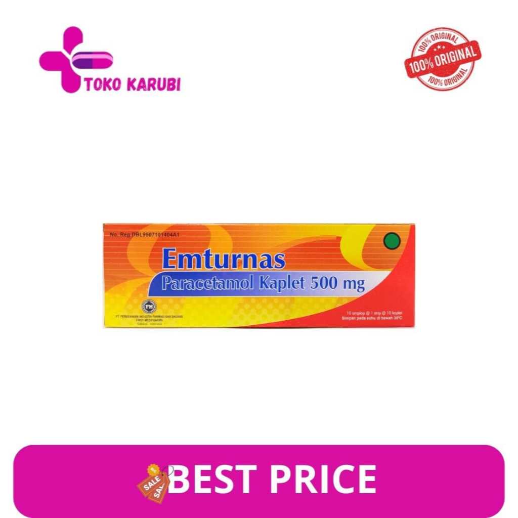 EMTURNAS PARACETAMOL 500MG BOX 100 KAPLET