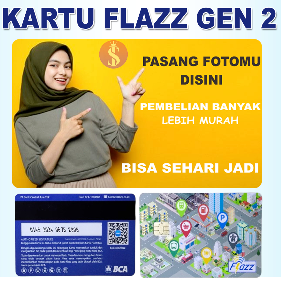 SOUVENIR KARTU E MONEY  / KARTU FLAZZ BCA GEN 2 CUSTOM