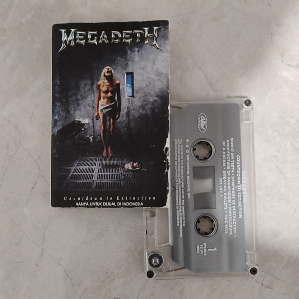 Kaset megadeth - countdown to extinction