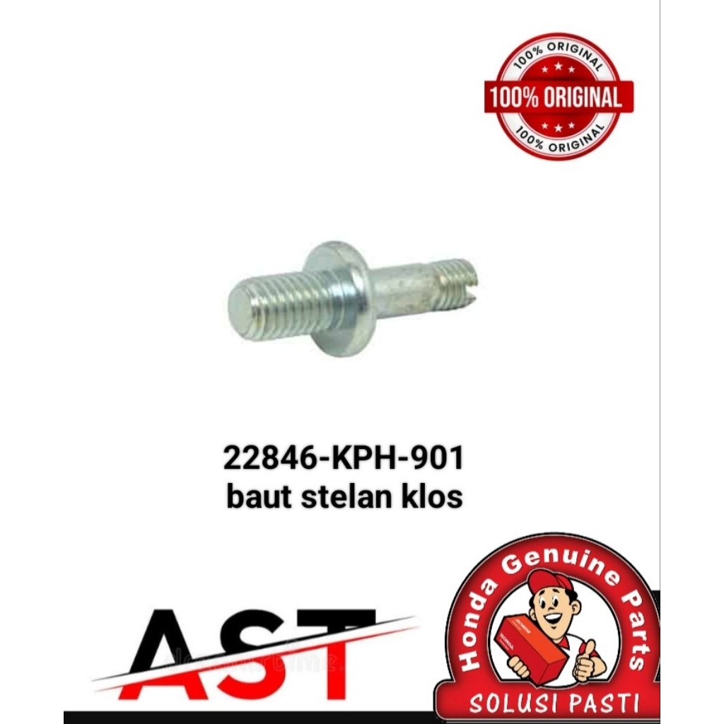 Baut Penyetel Kopling Honda 22846kph901 original garansi AHM