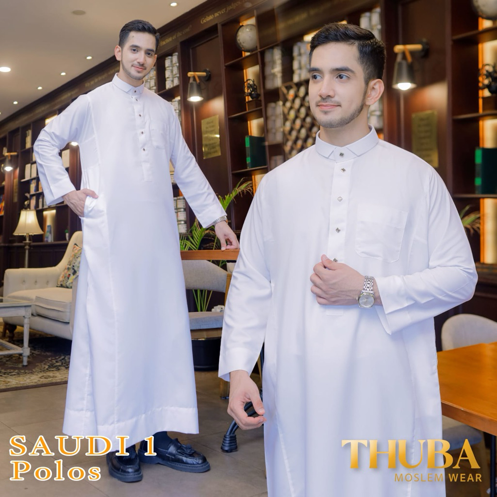 Jubah Thuba Saudi 1 Polos # Jubah # Jubah Premium # Gamis