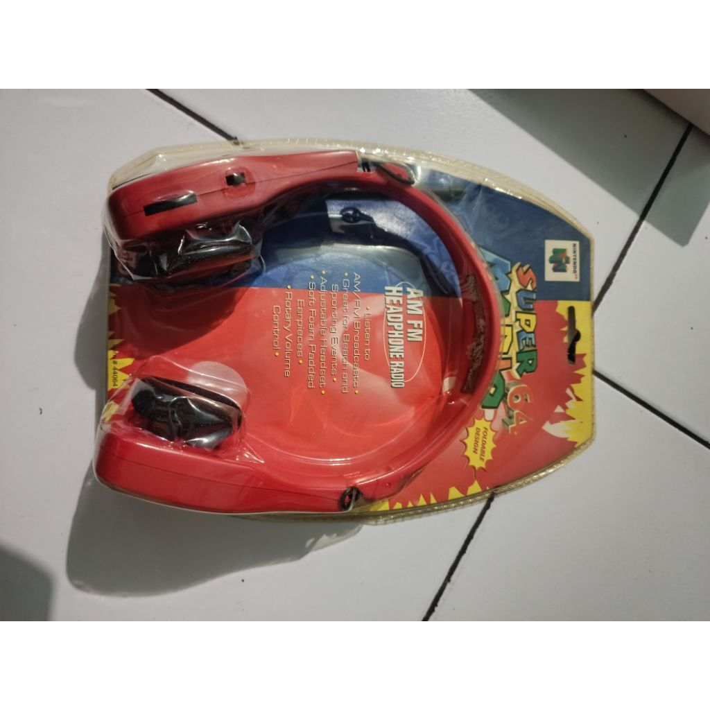 Langka | Nintendo Super Mario 64 AM FM Headphone Radio 1998 New