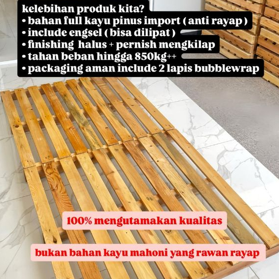 Dipan Alas Tempat Tidur Kayu Jati Belanda Aesthetic Mewah Minimalis Etalase Custome Size
