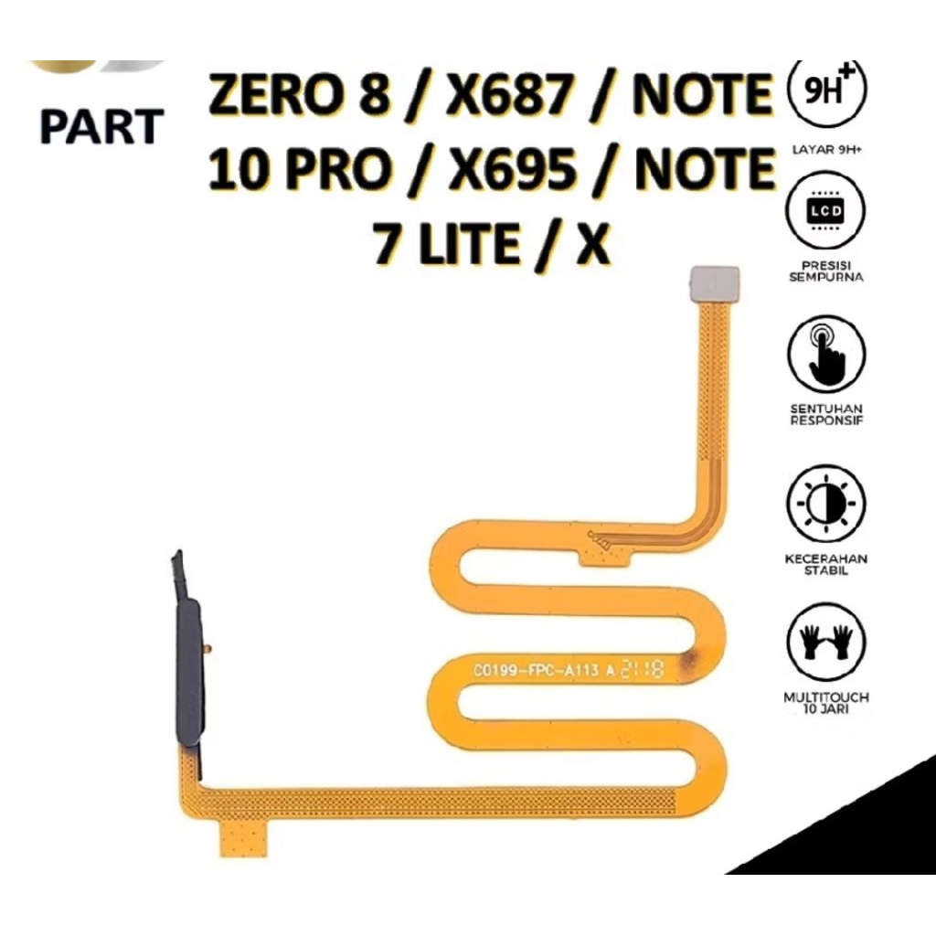 flexibel finger print Infinix note 7 x690 / Infinix note 7 lite x656 / Infinix zero 8 x687 / Infinix