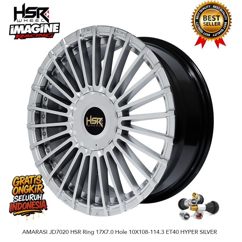 VELG MOBIL HSR AMARASI R17 COCOK UNTUK PCD 5X108 & 5X114,3 DOUBLE PCD