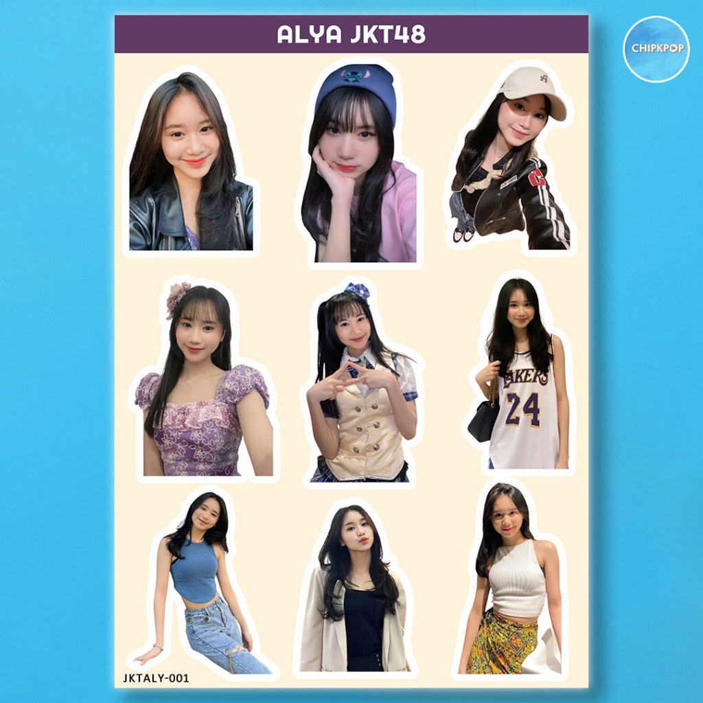 ALYA STIKER JKT 48 I STIKER JKT 48 I JKT 48 NEW ERA I STIKER ALYA JKT48 I STIKER HOLOGRAM JKT48