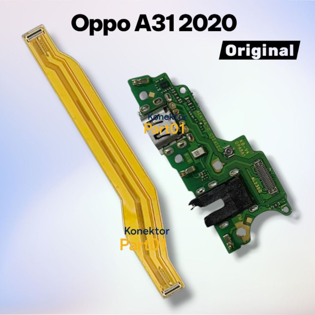 Papan Konektor Cas Oppo A31 2020 + Flexible Board Oppo A31 2020 Original