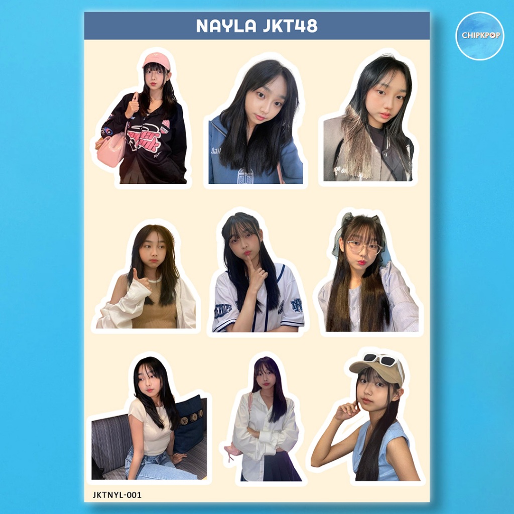 NAYLA STIKER JKT 48 I STIKER JKT 48 I JKT 48 NEW ERA I STIKER NAYLA JKT48 I STIKER HOLOGRAM JKT48