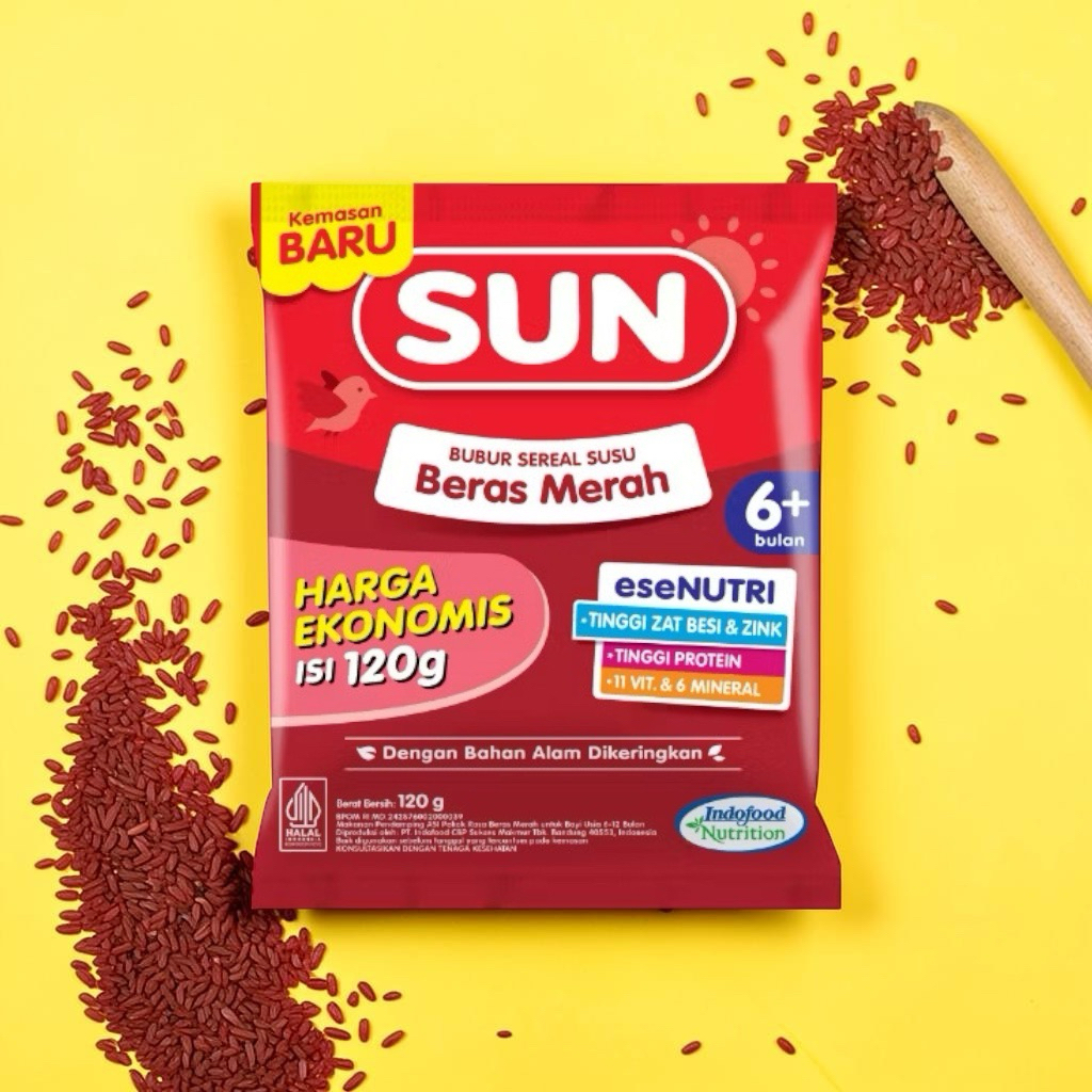 SUN Bubur Bayi Beras Merah 120 gr