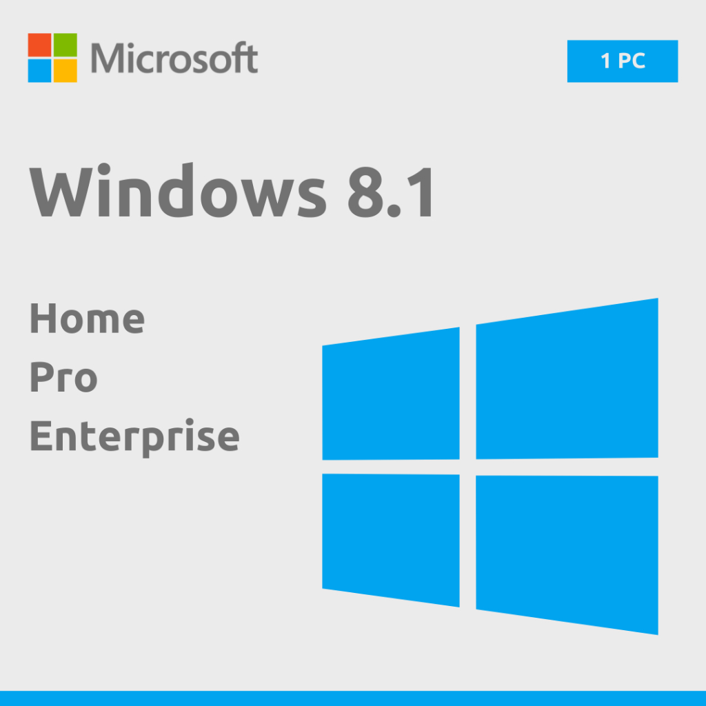 Aktivasi Windows 8.1 Home | Pro | Enterprise - Original Lifetime License Key