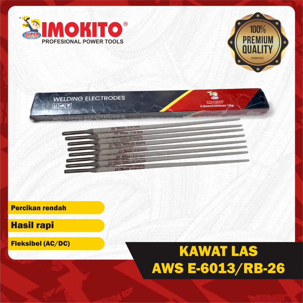 IMOKITO KAWAT LAS AWS E-6013/RB-26 [1kg - 2kg]