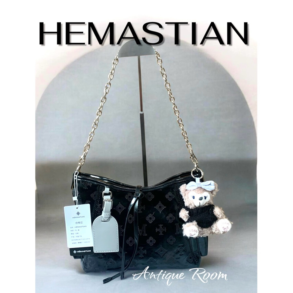 HEMASTIAN SIMPLE DAILY SHOULDER BAG GLOSSY NEW