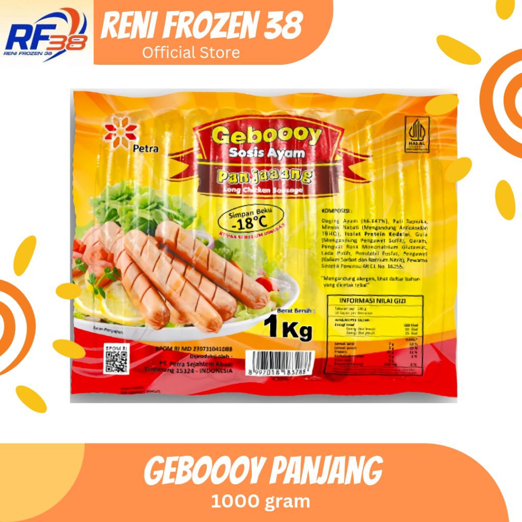 Geboooy Sosis Ayam Panjang 1kg