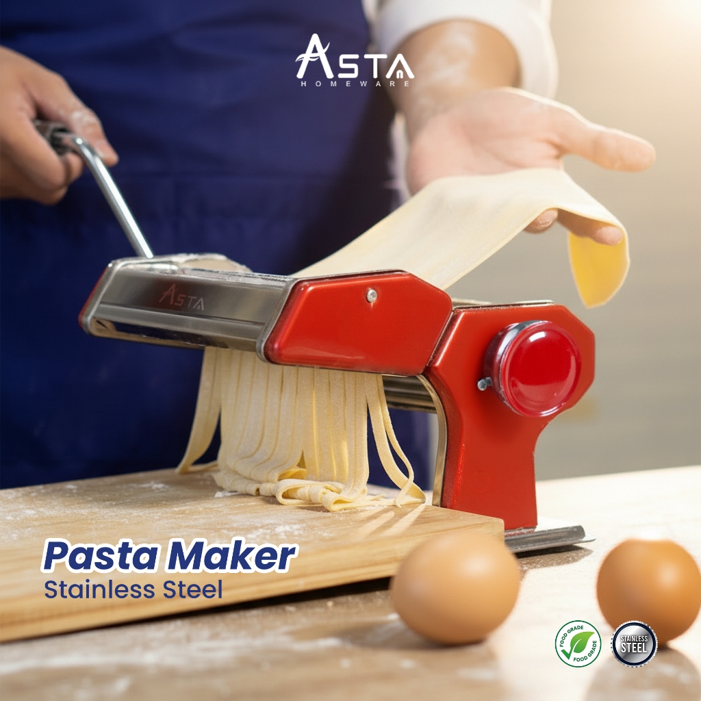 Gilingan Mie Molen Pangsit Stainless Steel Pasta Maker Penggiling Adonan Asta