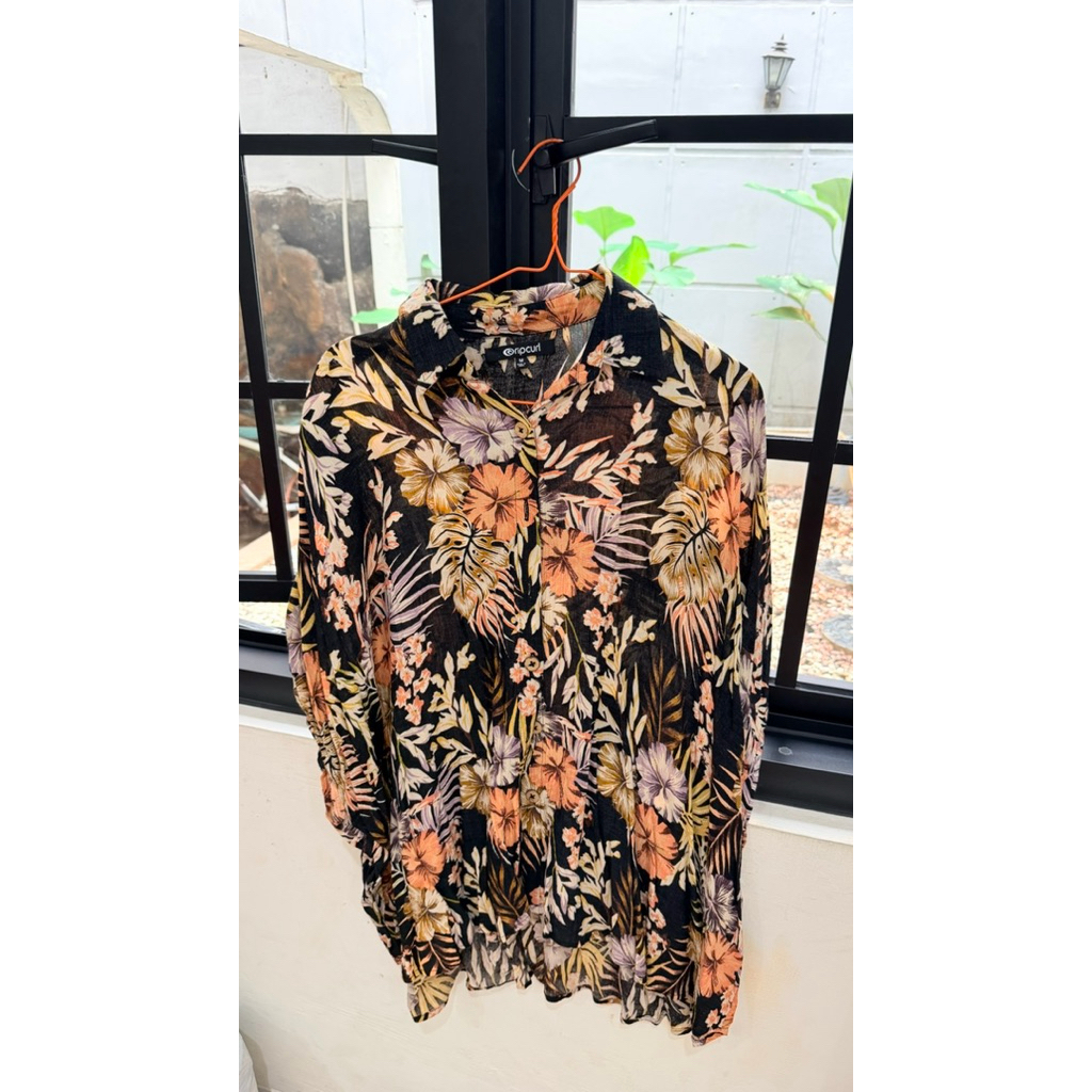 Kemeja Baju Pantai Ripcurl Bunga Floral
