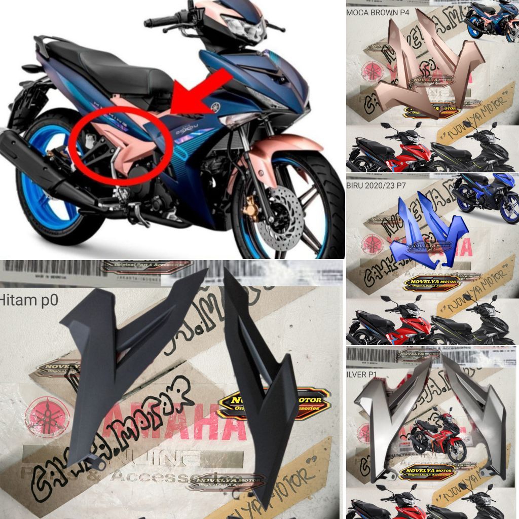 COVER SIDE BODY SAMPING COVER AKI MXKING KANAN KIRI ORI YAMAHA 2PV-F1721-00 2PV-F1711-00