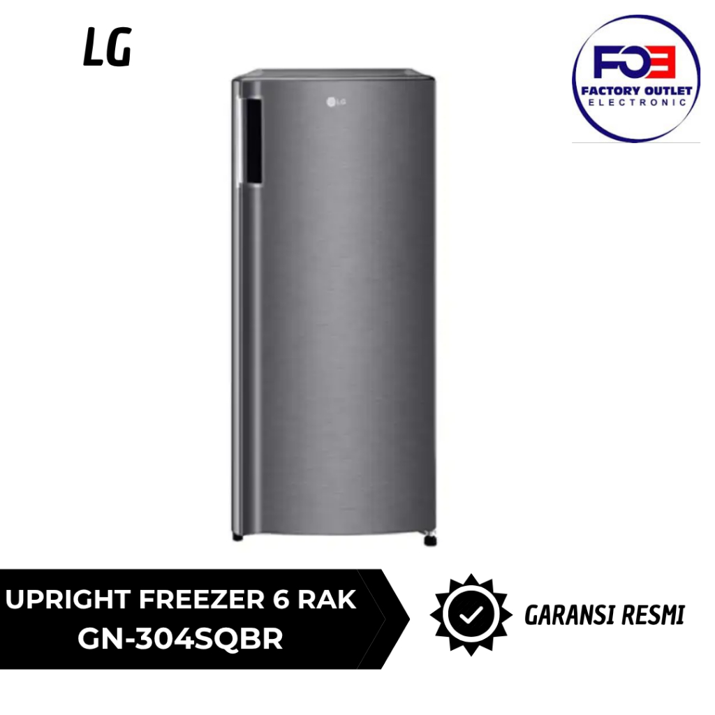 LG UPRIGHT FREEZER 6 RAK - GN-304SQBR
