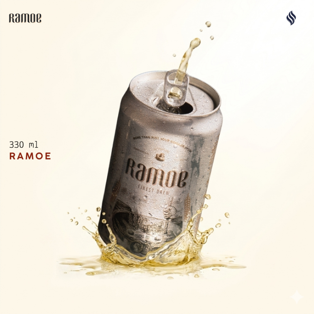 Ramoe Finest Brew Original | Minuman Bir Non-Alkohol | 330 Ml