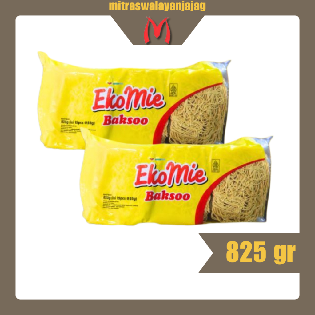 [PCS] EKO MIE Bakso Mie Kering Kemasan 825gr | Praktis