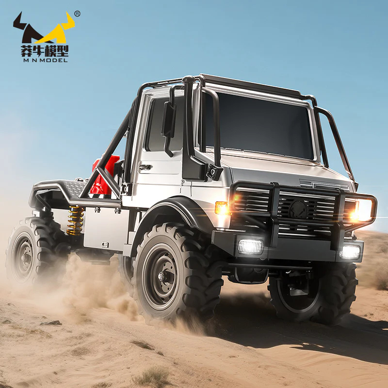Mainan RC MN-333 UNIMOG RTR METAL 4WD PORTAL RC ADVENTURE OFFROAD U4000