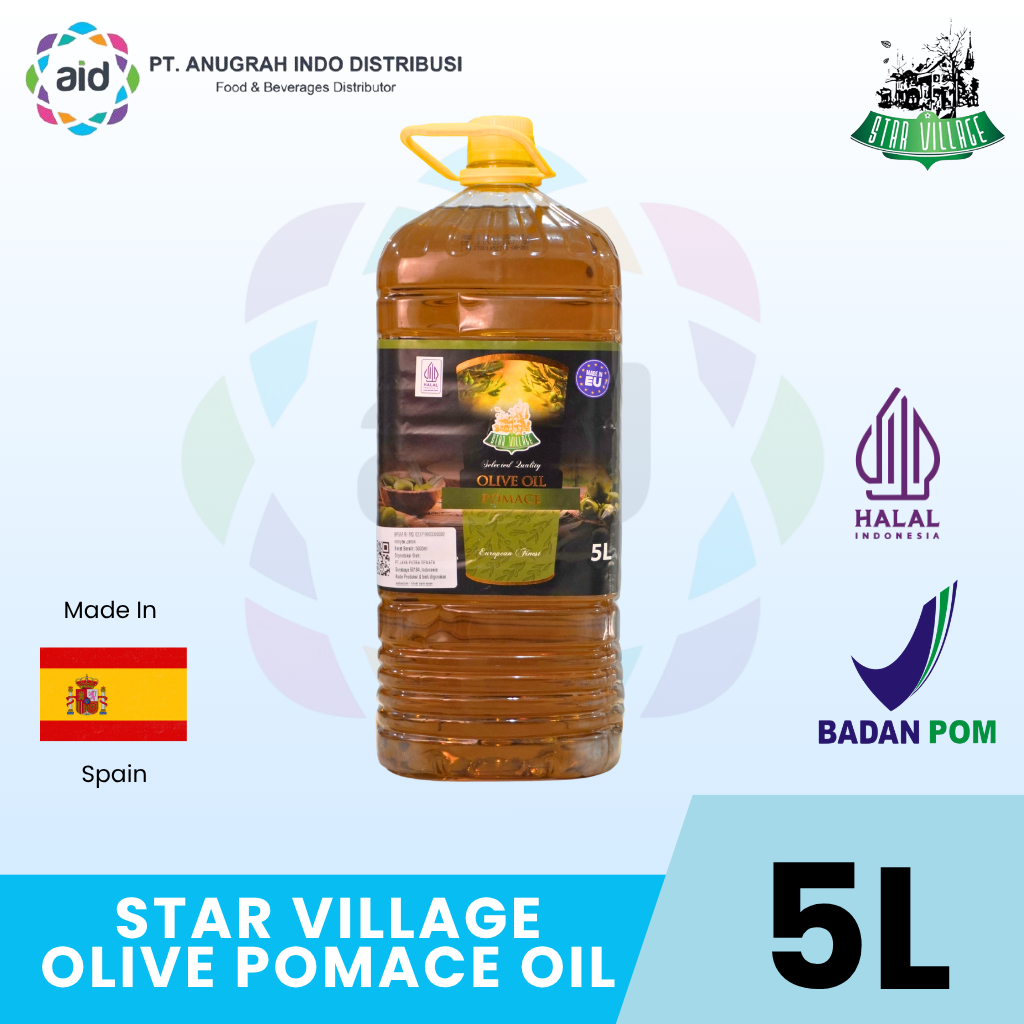 Star Village Olive Pomace Oil 5L – Minyak Zaitun Serbaguna untuk Masak & Goreng