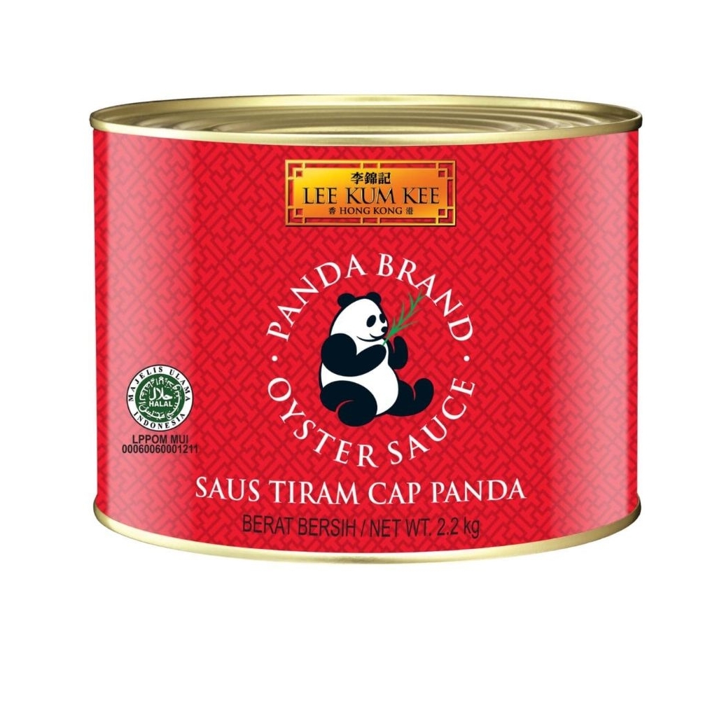 Lee Kum Kee saus tiram kaleng cap panda/ Oyster Sauce / Lee Kum Kee 2,2kg / HALAL Saus Tiram Kalenga
